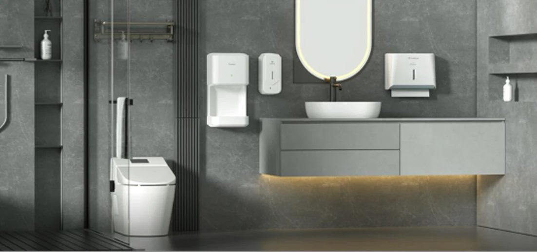 Installation d'un s&egrave;che-mains &agrave; grande vitesse &agrave; l'a&eacute;roport international de Duba&iuml; (DXB)