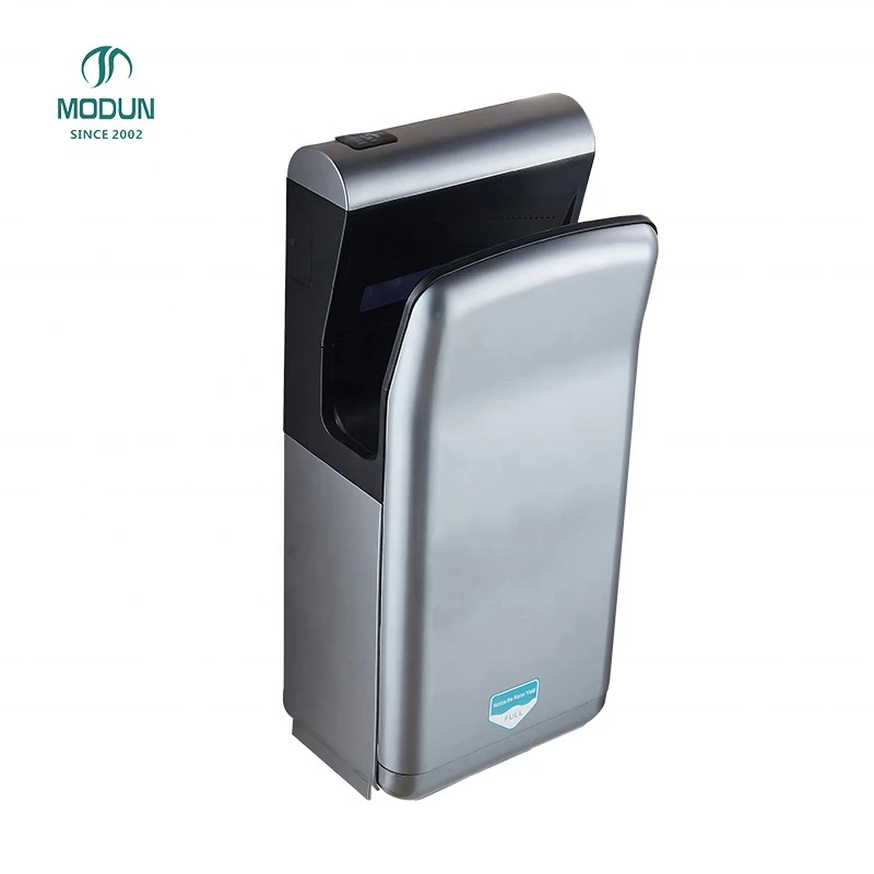 Modun Commercial h&ocirc;tel capteur activ&eacute; Jet d'induction s&egrave;che-mains filtre conception mince 10s temps de s&eacute;chage pour les toilettes