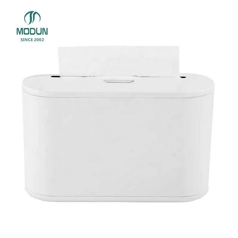 Distributeur de serviettes en papier multi-plis en plastique moderne, bo&icirc;te &agrave; mouchoirs debout pour h&ocirc;tel ou usage domestique 5857W