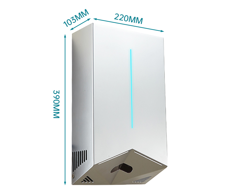 Sèche-mains Jetblade Double face en plastique, sèche-mains automatique à grande vitesse, sèche-mains électrique Airblade V pour salle de bain