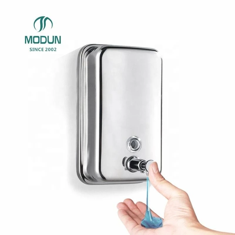 Distributeur mural de d&eacute;sinfectant pour les mains pour h&ocirc;tel, distributeur manuel de savon liquide en acier inoxydable M-1618-500ML